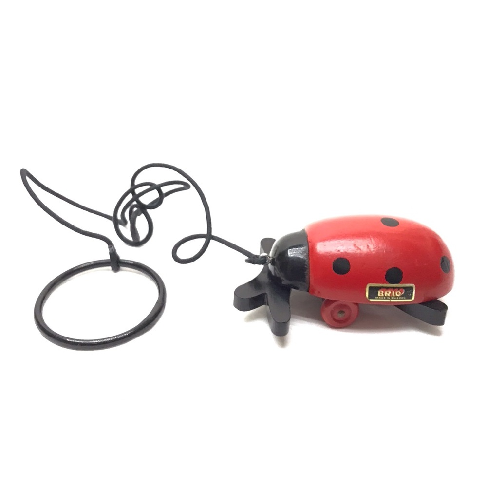 Brio Ladybug Pull Toy, Made in Sweden